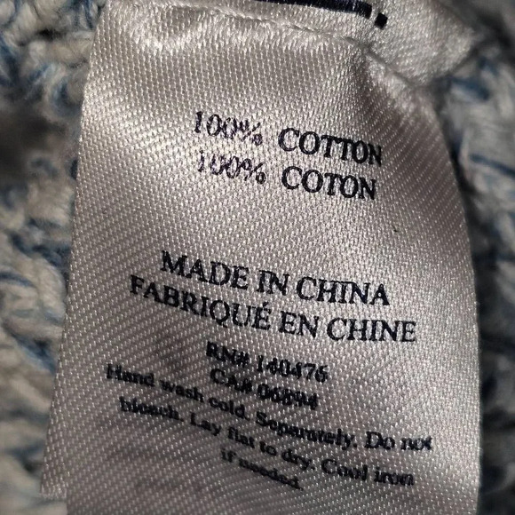 Faherty Womens Blue Knit Sweater XS‎ - Picture 5 of 5